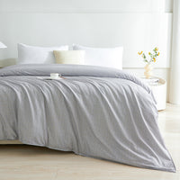 Kappa Microwave Gray Cotton Duvet Cover