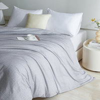 Kappa Microwave Gray Cotton Duvet Cover
