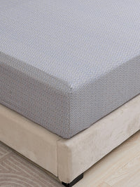 Kappa Microwave Gray Cotton Fitted Sheet