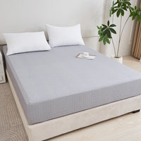 Kappa Microwave Gray Cotton Fitted Sheet