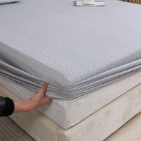 Kappa Microwave Gray Cotton Fitted Sheet