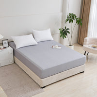 Kappa Microwave Gray Cotton Fitted Sheet