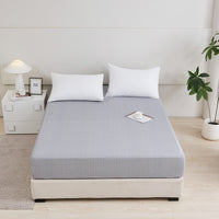 Kappa Microwave Gray Cotton Fitted Sheet