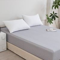 Kappa Microwave Gray Cotton Fitted Sheet