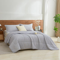 Kappa Microwave Gray Cotton Light Comforter