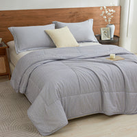 Kappa Microwave Gray Cotton Light Comforter