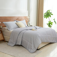 Kappa Microwave Gray Cotton Light Comforter