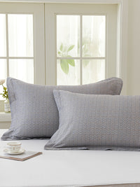 Kappa Microwave Gray Cotton Standard Pillow Sham x2p
