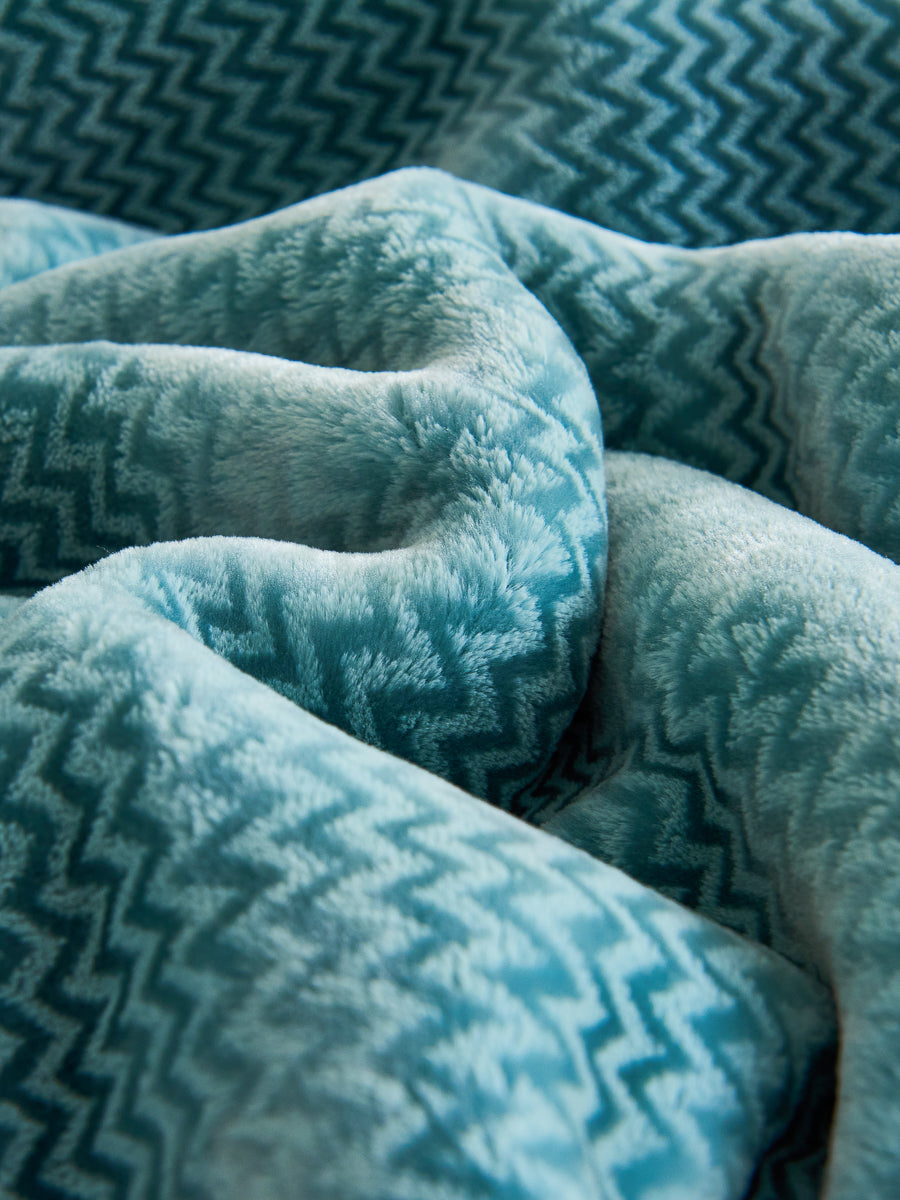 Lanli Pattern Raschel Velvet Winter Blanket