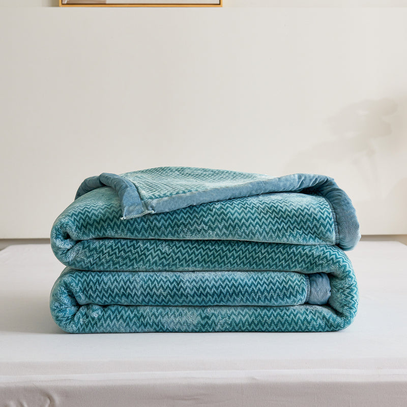 Lanli Pattern Raschel Velvet Winter Blanket