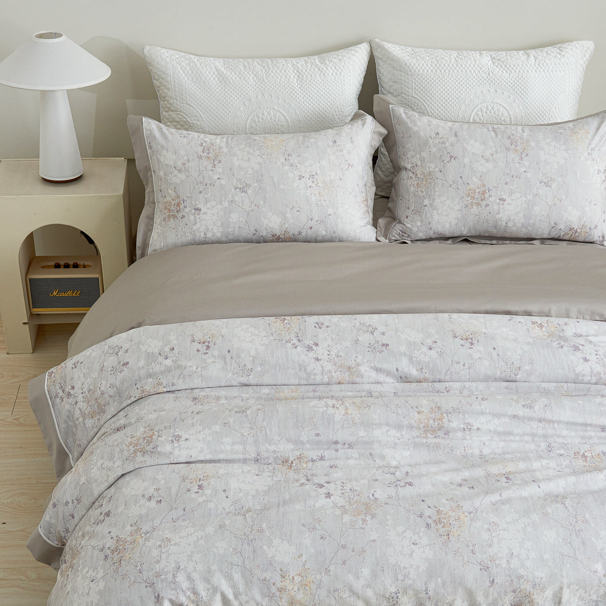 Lumina Floral Premium Cotton Bedspread Set