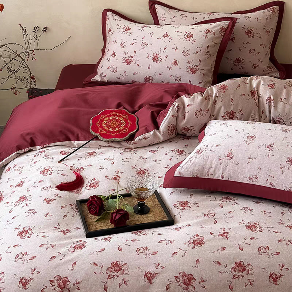 胧月 婚庆提花套件