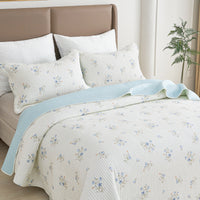 Mable Sylvcel Floral Quilt Set