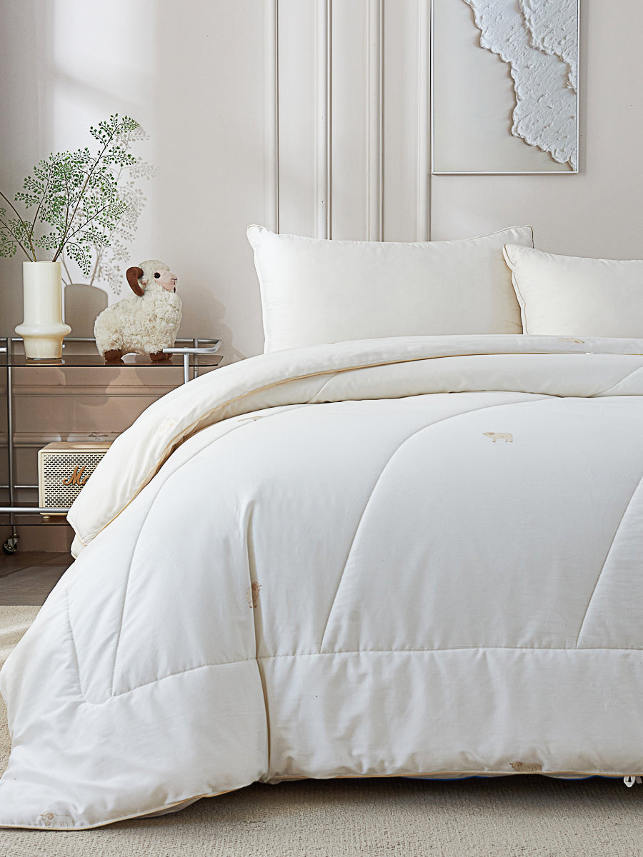 Mogo Fine Sheep Wool All-Season Duvet Insert