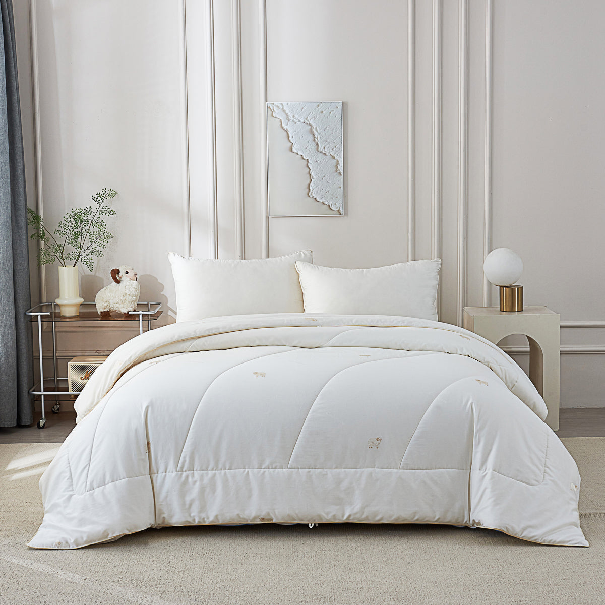 Mogo Fine Sheep Wool All-Season Duvet Insert