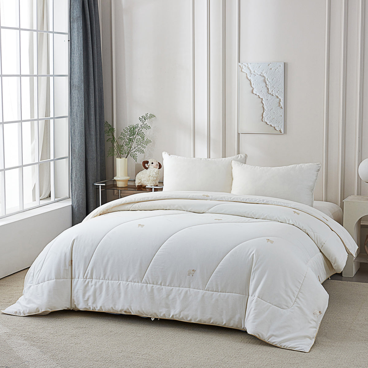 Mogo Fine Sheep Wool All-Season Duvet Insert