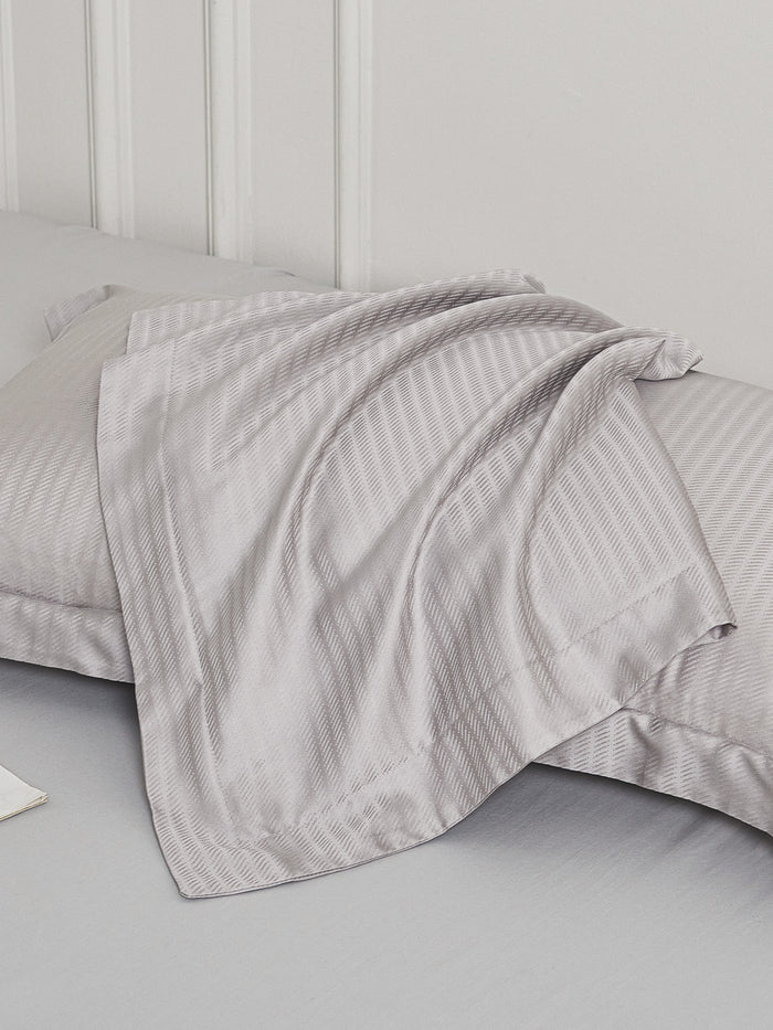 Moonlight Gray TENCEL™ Jacquard Pillow Sham x2P