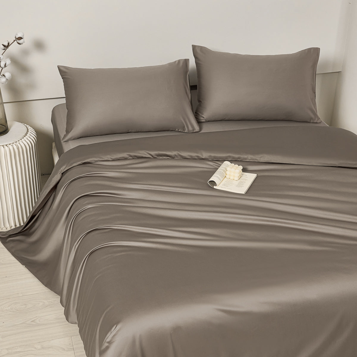 慕斯棕 长绒棉套件