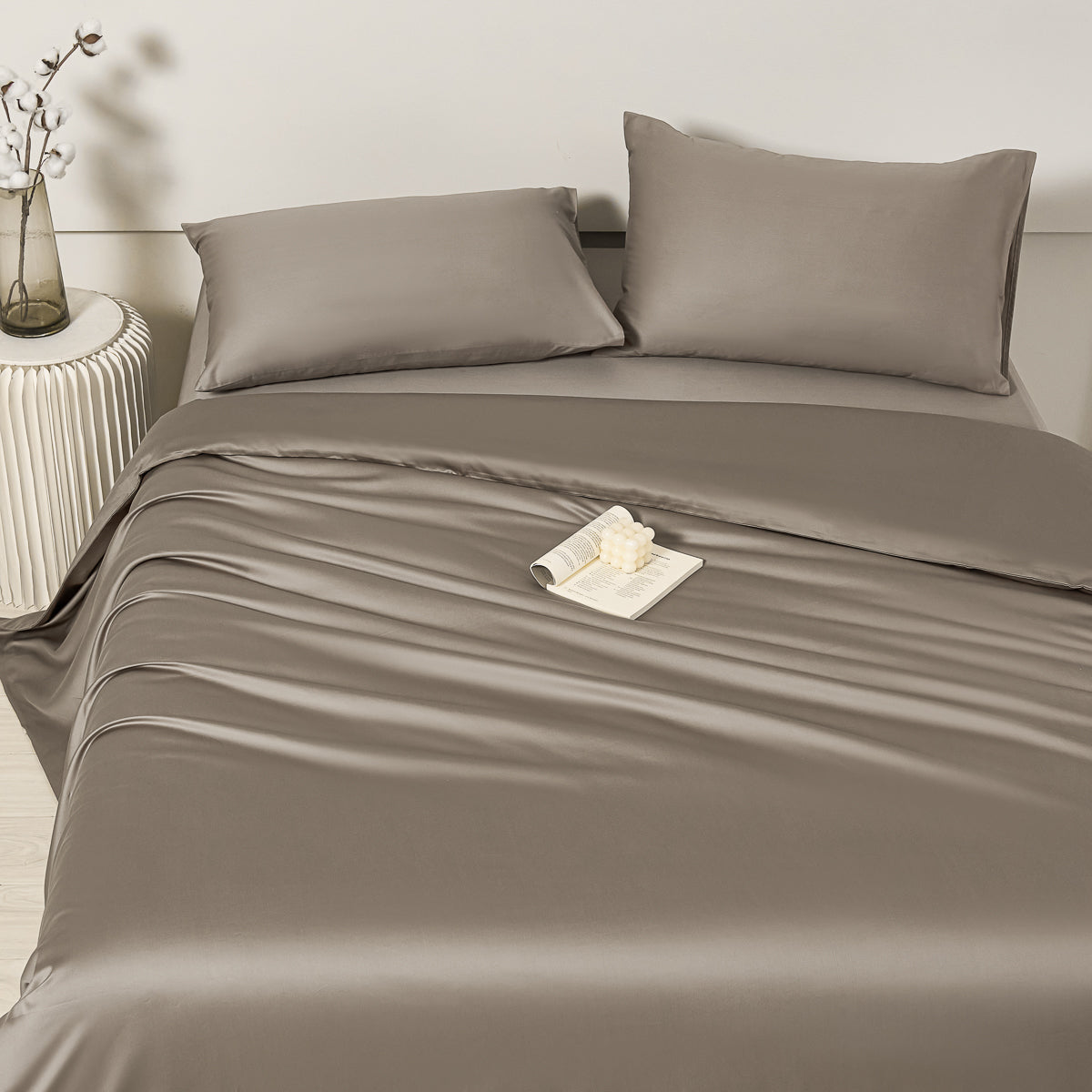 慕斯棕 长绒棉套件