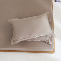 Mousse Brown Premium Cotton Fitted Sheet
