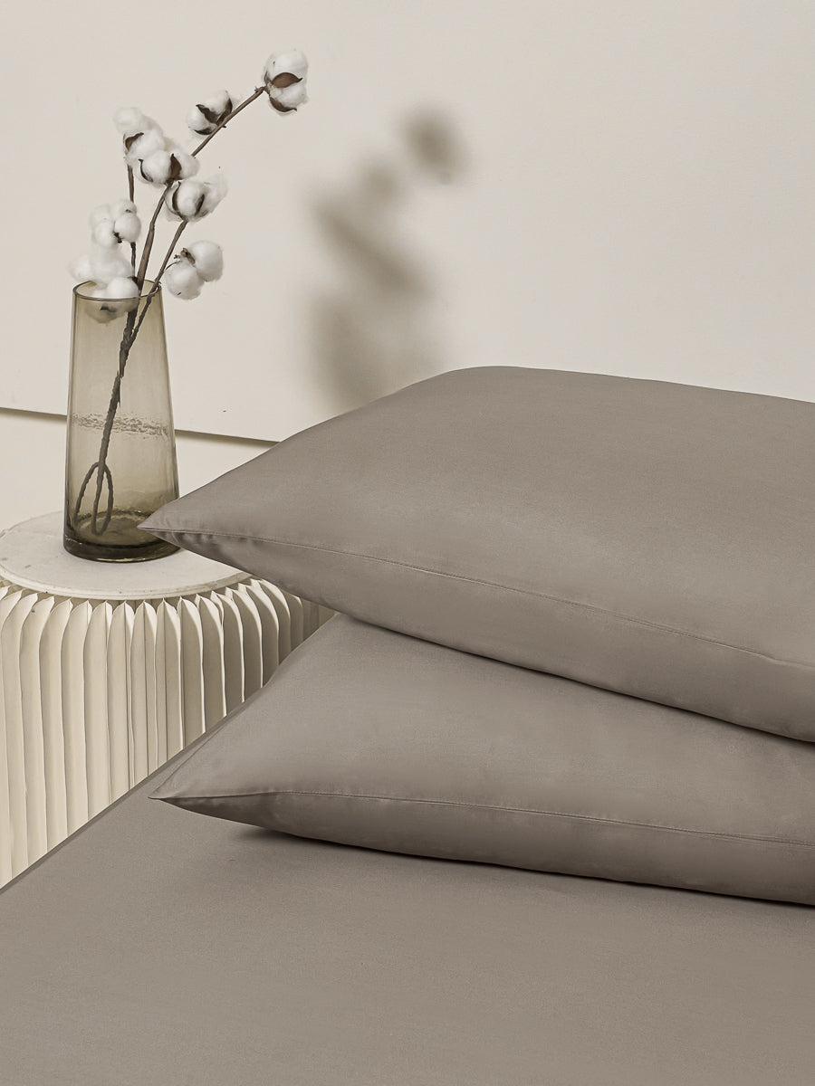 慕斯棕 长绒棉枕套组x2p