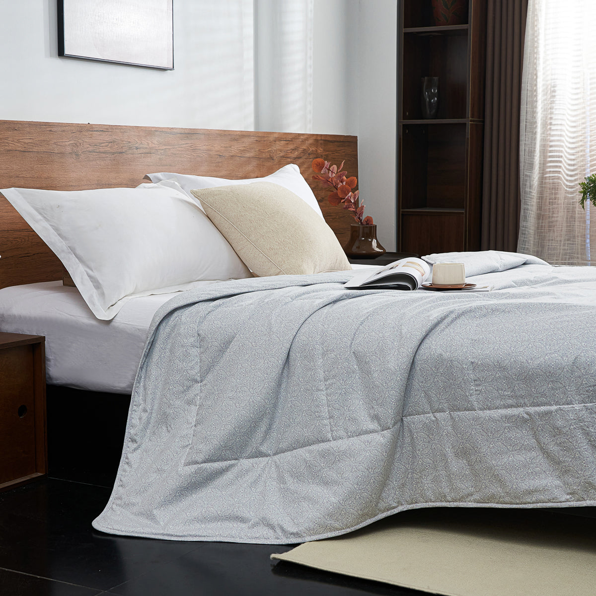 Omega Klein Blue Cotton Light Comforter