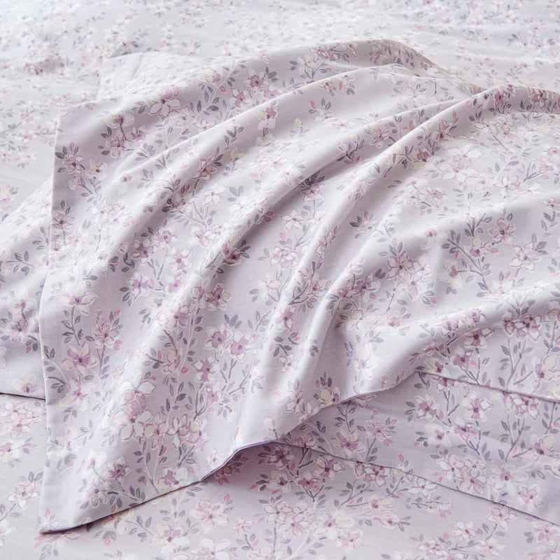 Perez Floral Cotton Bedskirt Duvet Cover Set