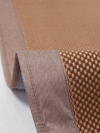 Plaid Bing Si Rattan Summer Mattress Topper Set (Tan Brown)