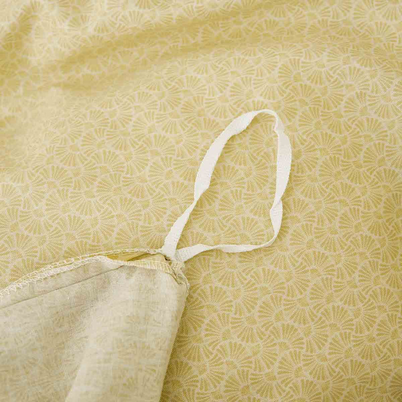 Psi-Tender Yellow Pattern Cotton Duvet Cover