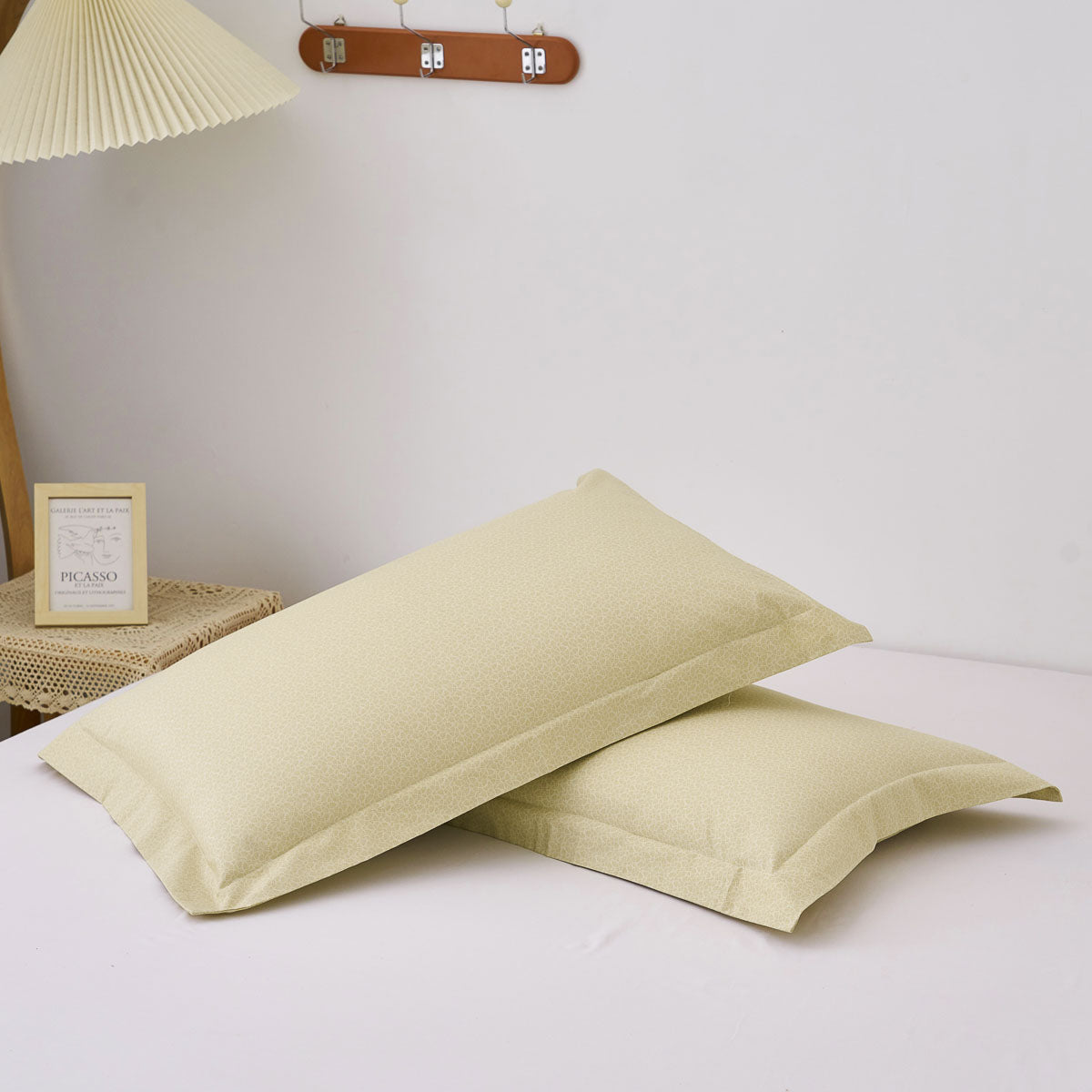 Psi-Tender Yellow Pattern Cotton Pillow Sham