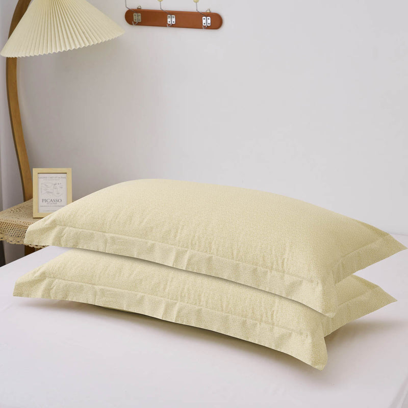 Psi-Tender Yellow Pattern Cotton Pillow Sham