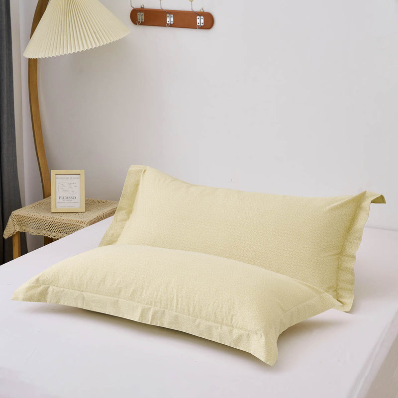 Psi-Tender Yellow Pattern Cotton Pillow Sham