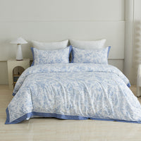 Quielan Floral Premium Cotton Bedspread Set