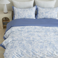 Quielan Floral Premium Cotton Bedspread Set