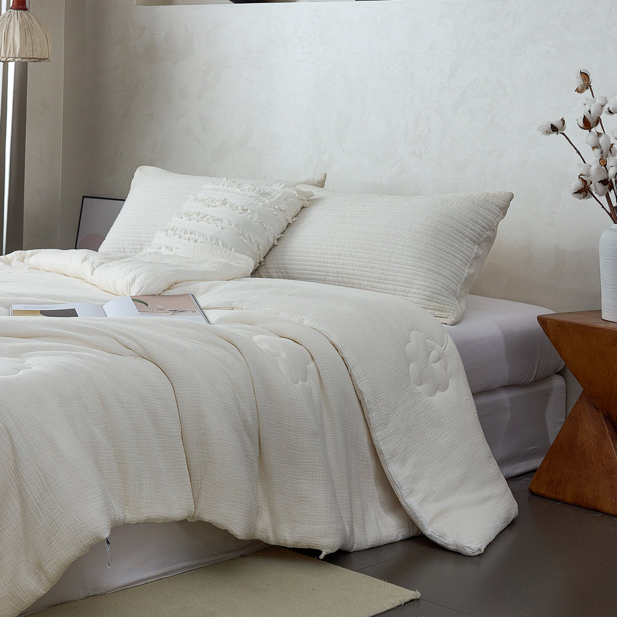 Reesa 100% Cotton All-Season Duvet Insert
