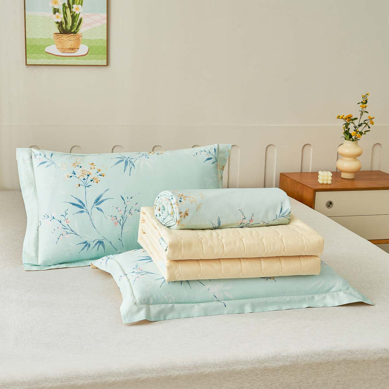 Rhea Floral Premium Cotton Bedspread Set