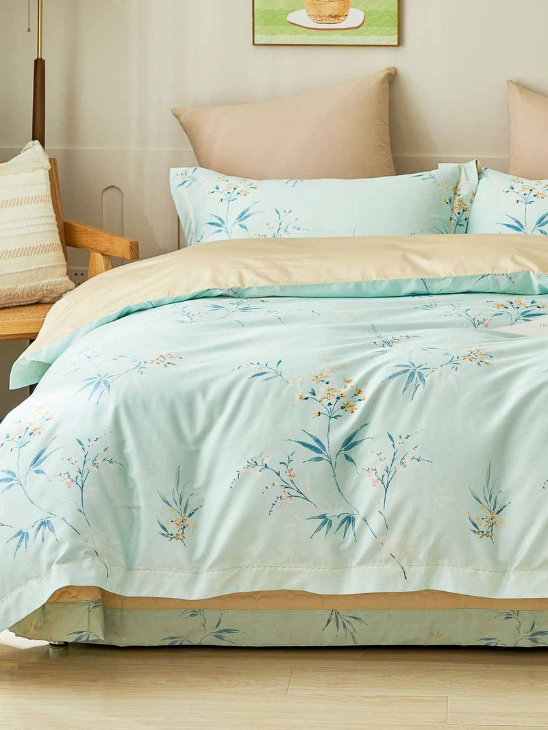 Rhea Floral Premium Cotton Bedspread Set