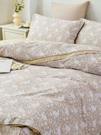 Shiloh Floral Cotton Bedskirt Duvet Cover Set