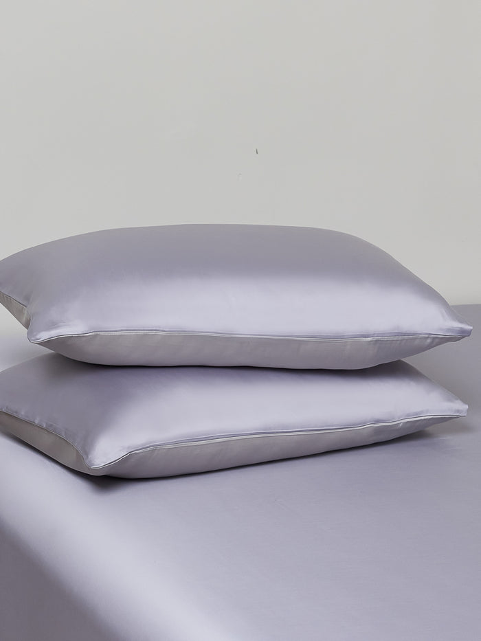 岚雾紫 天丝床笠套件