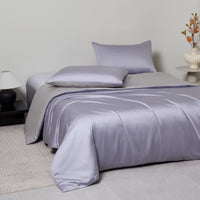 岚雾紫 天丝床笠套件