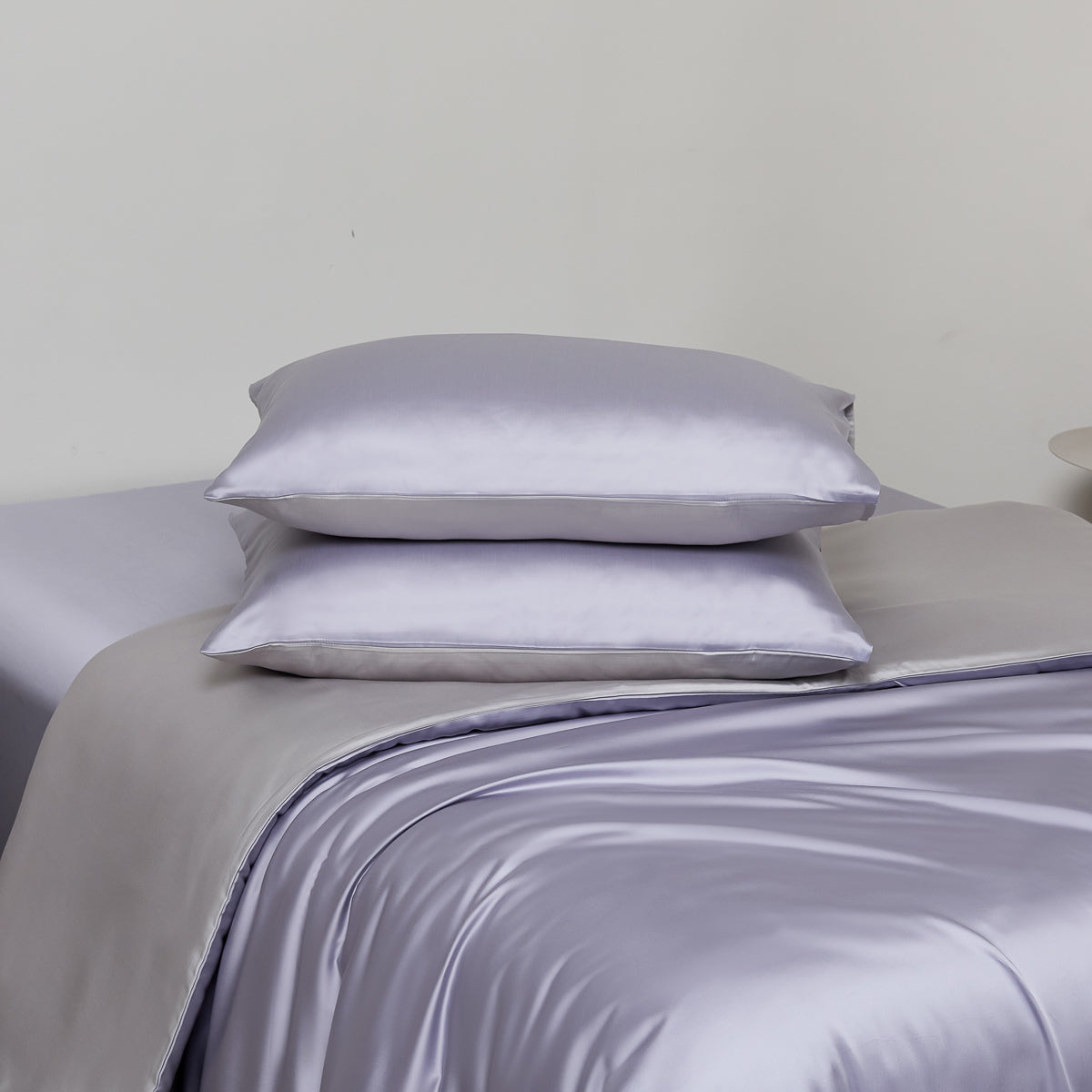 岚雾紫 天丝床笠套件