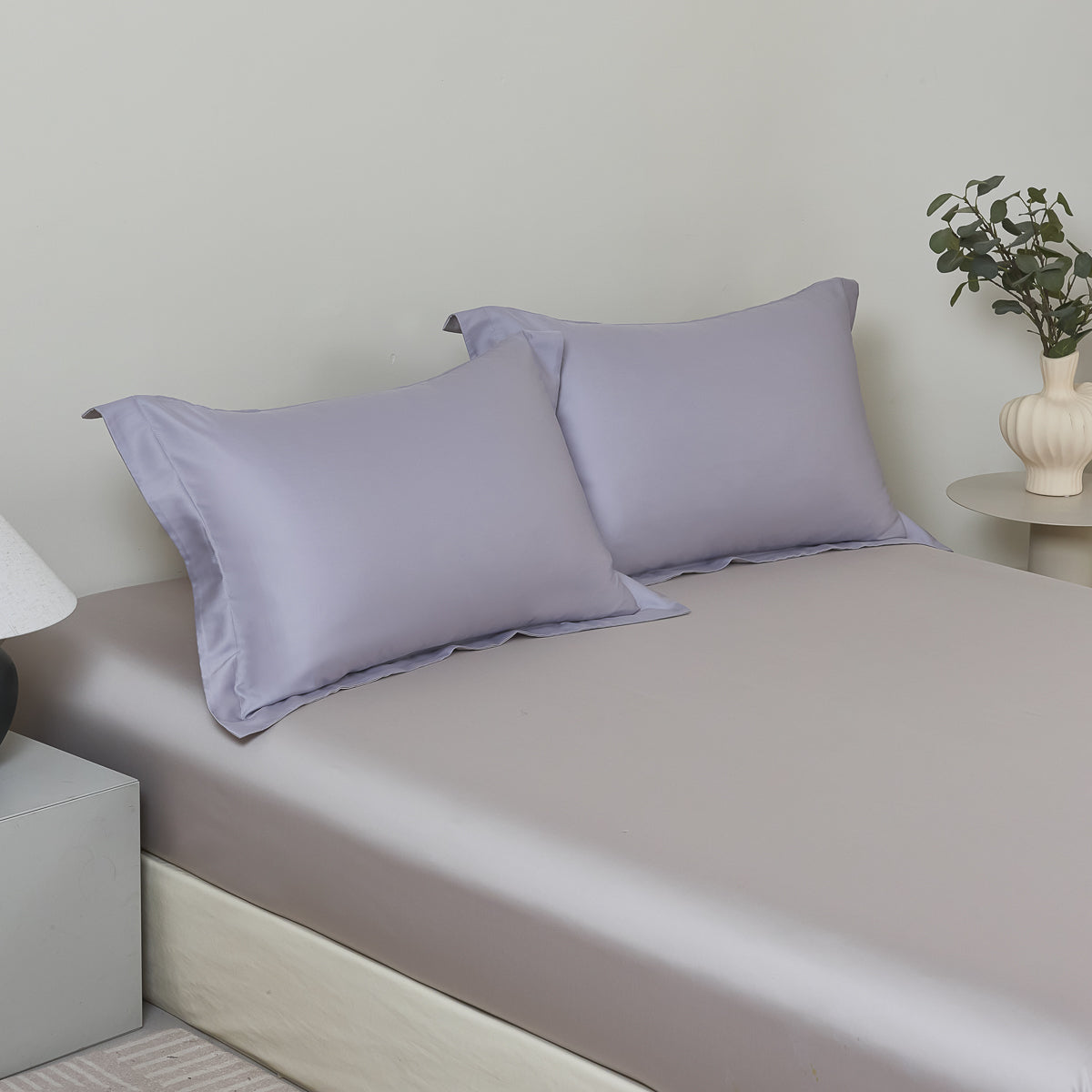Smoky Purple TENCEL™ Pillow Sham x2p