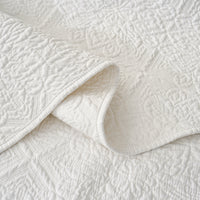 Snowflake White Premium Cotton Coverlet Set