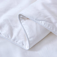 200 x 230 size Solid White Luxe Mulberry Silk All Season Duvet Insert