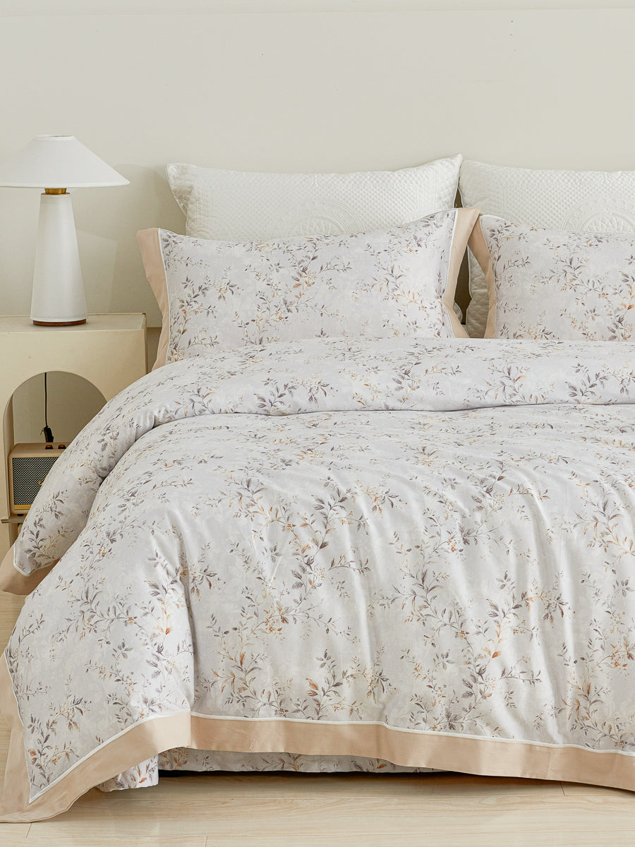 Soulin Floral Premium Cotton Bedspread Set