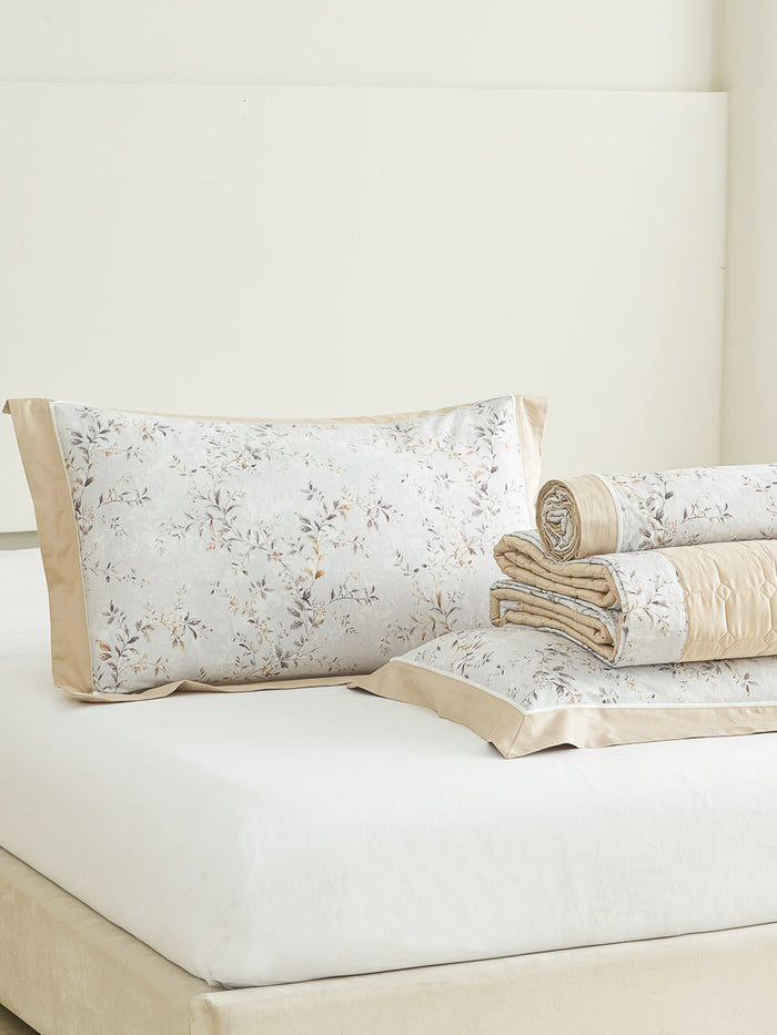 Soulin Floral Premium Cotton Bedspread Set