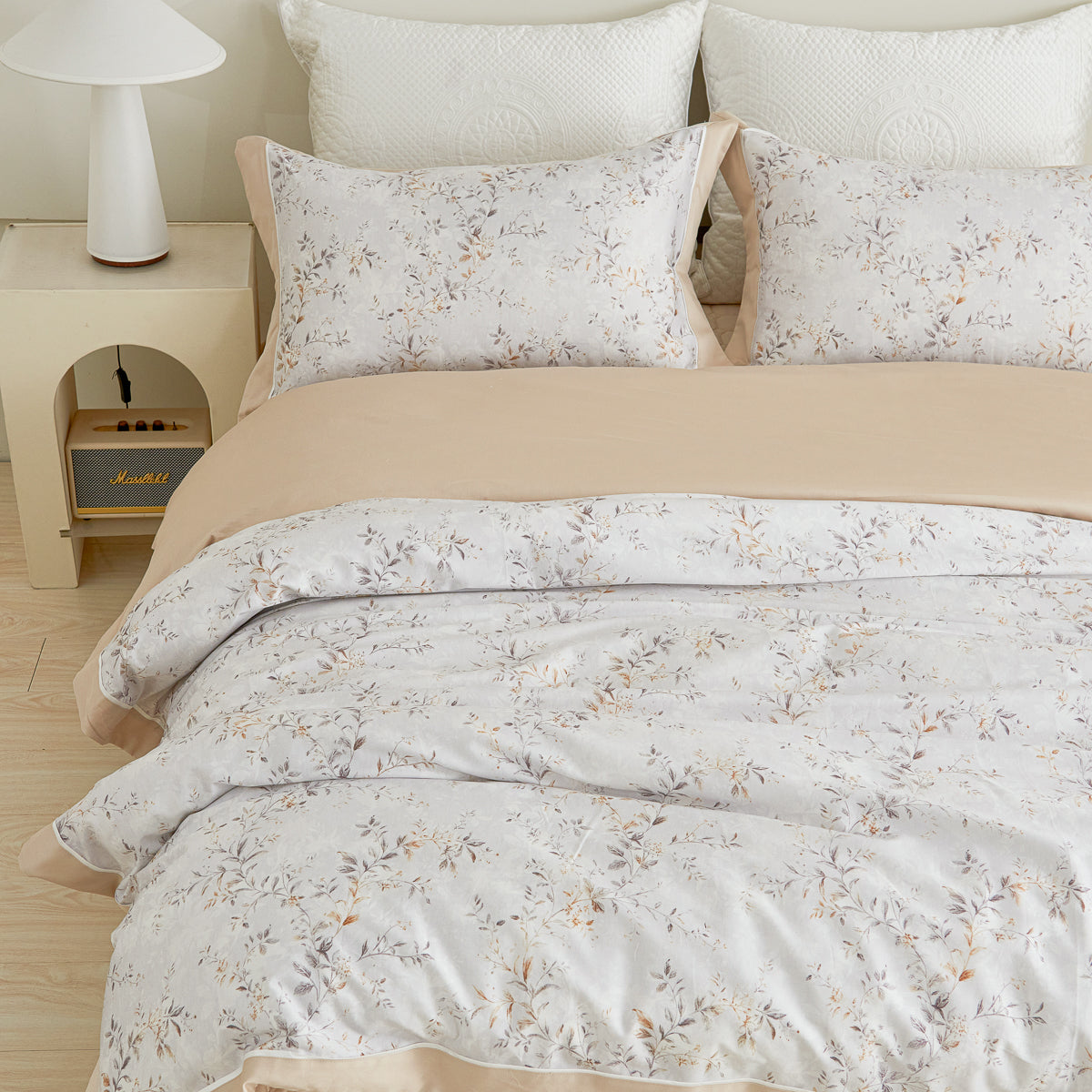 Soulin Floral Premium Cotton Bedspread Set