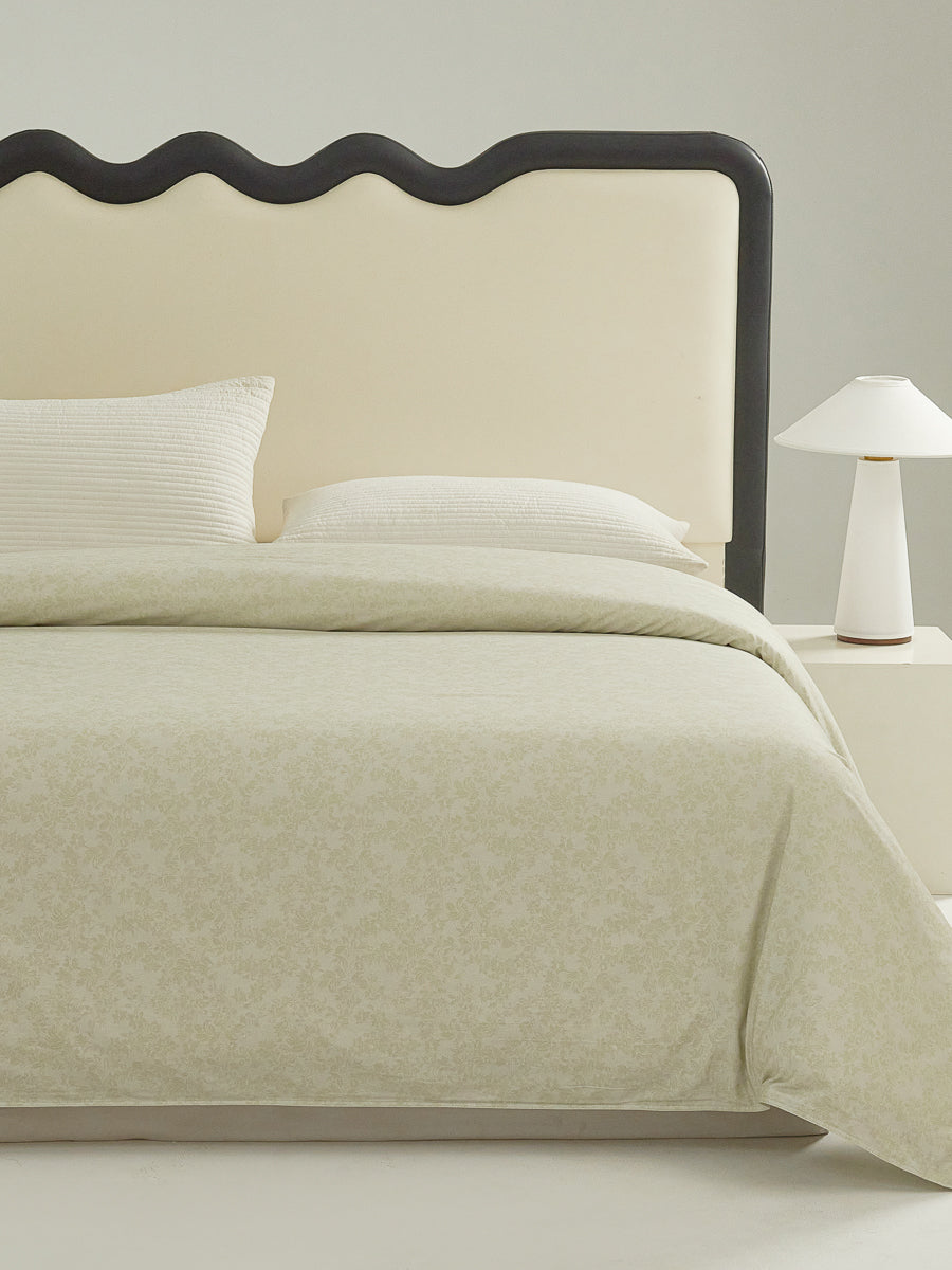 Sprout Jade (Wood) Cotton Duvet Cover