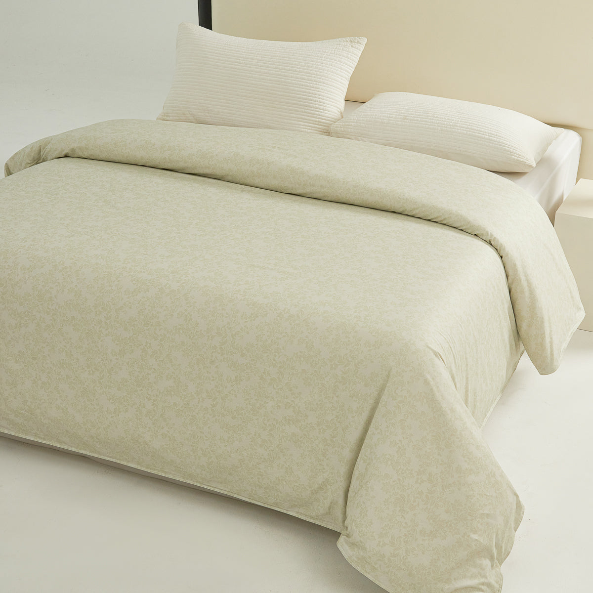 Sprout Jade (Wood) Cotton Duvet Cover