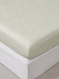 Sprout Jade (Wood) Cotton Fitted Sheet